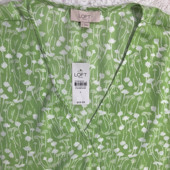 Loft Ruffle V-Neck Blouse - Picture 4 of 5